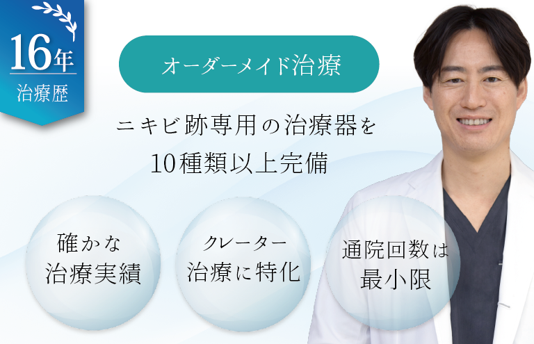 ニキビ跡の根本解決目指しませんか？