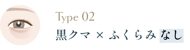 黒クマでふくらみなし