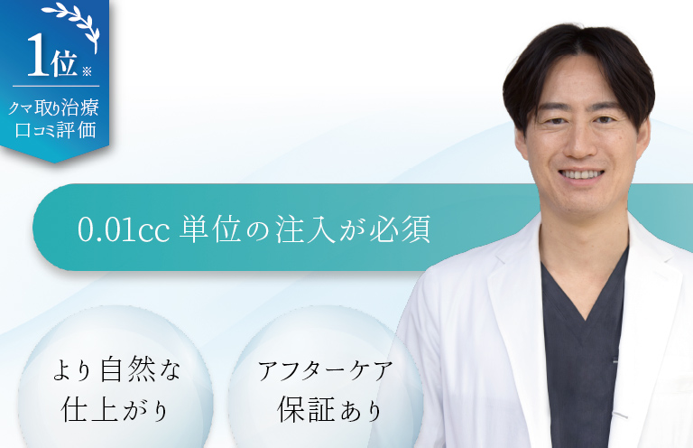 クマ取り治療口コミ評価1位